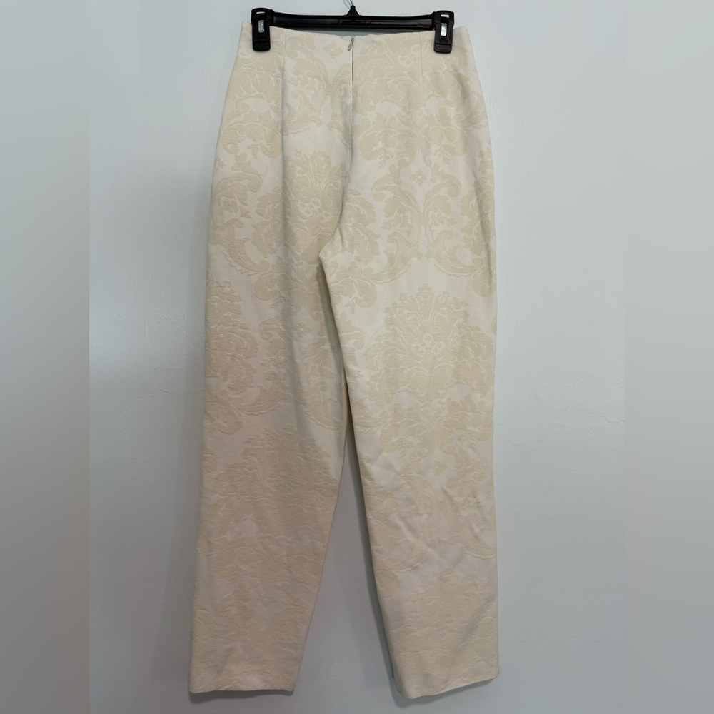 Griffith Gray For St. John Women's Pull On Pants Size 6 Back Zipper Silk - Picture 4 of 6